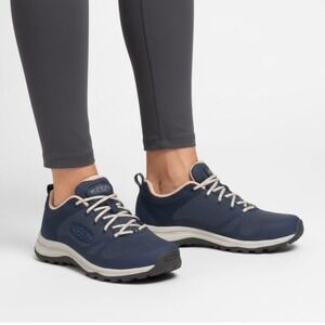 KEEN Terradora Flex Waterproof Hiking Shoes Indigo Blue Trail Sneaker Women's 6